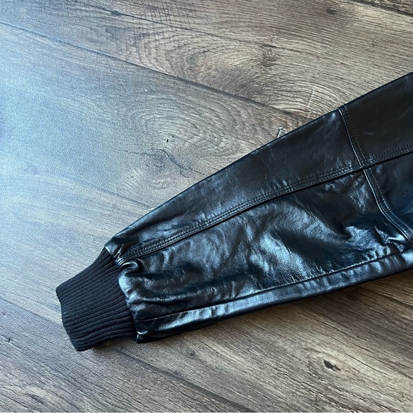 Pelle Pelle Men's Vintage Fur Hooded Leather Jacket Black Size 40 NEW - Picture 8 of 15